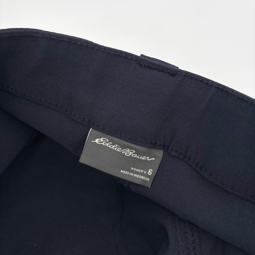 Eddie Bauer Convertible Pants Womens 6 Hiking Zip Off UPF 50 Navy 9.25" Shorts - Picture 6 of 7